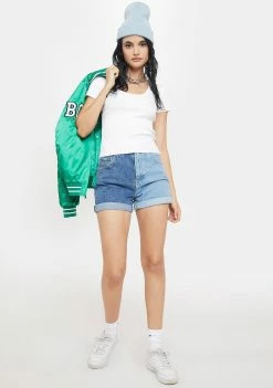 BDG Ribbed Scoop Neck Baby Tee