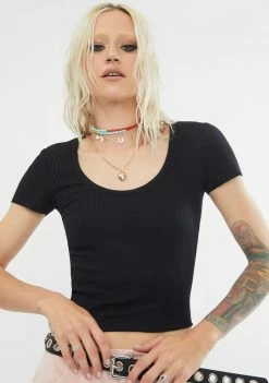 BDG Ribbed Scoop Baby Tee