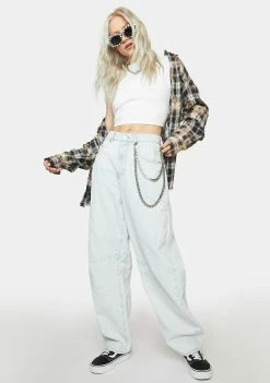 BDG Logan Barrel Leg Jean Bottoms