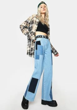 Flash Sale π― BDG Pretty Patch Puddle Jean Bottoms π 6 BDG Pretty Patch Puddle Jean Bottoms