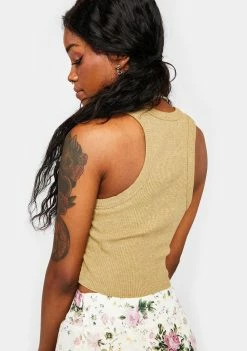 Top 10 π BDG Sand Super Crop Racer Vest Tops π 7 BDG Sand Super Crop Racer Vest Tops