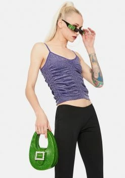 BDG Tops Ruched Strappy Top