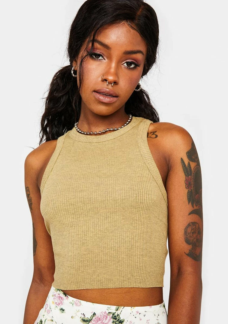 Top 10 π BDG Sand Super Crop Racer Vest Tops π 1 BDG Sand Super Crop Racer Vest Tops