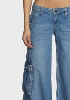 BDG Low Rise Puddle Cargo Jeans Bottoms