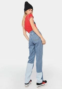 BDG Patchwork Pax Straight Leg Jeans Bottoms