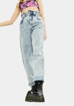 BDG Bottoms April Ruffle Denim Jeans