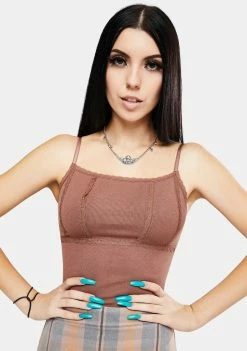 BDG Tops Phoebe Lace Trim Cami