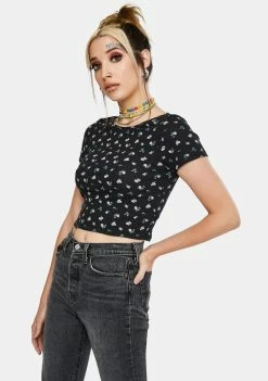 BDG Ditsy Floral Print Crop Top Tops