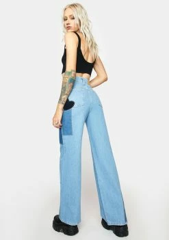 Flash Sale π― BDG Pretty Patch Puddle Jean Bottoms π 7 BDG Pretty Patch Puddle Jean Bottoms