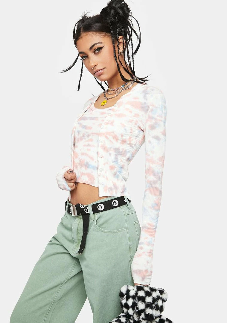 Wholesale π BDG Tie Dye Ribbed Twin Set Tops β 2 BDG Tie Dye Ribbed Twin Set Tops