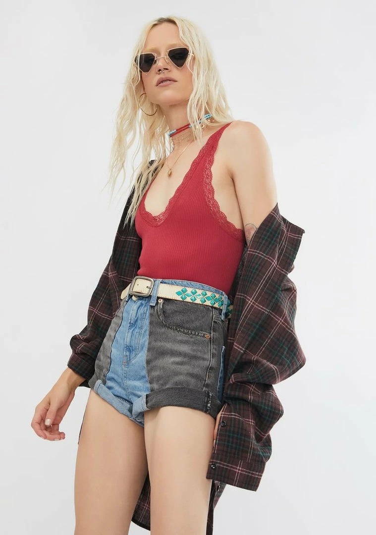 Deals π BDG Tops Gigi Lace Ribbed Bodysuit π₯° 2 BDG Tops Gigi Lace Ribbed Bodysuit