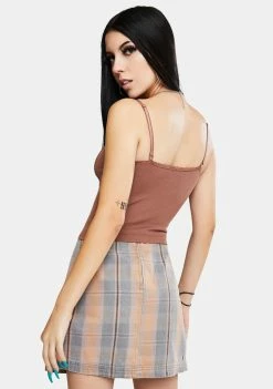 BDG Tops Phoebe Lace Trim Cami