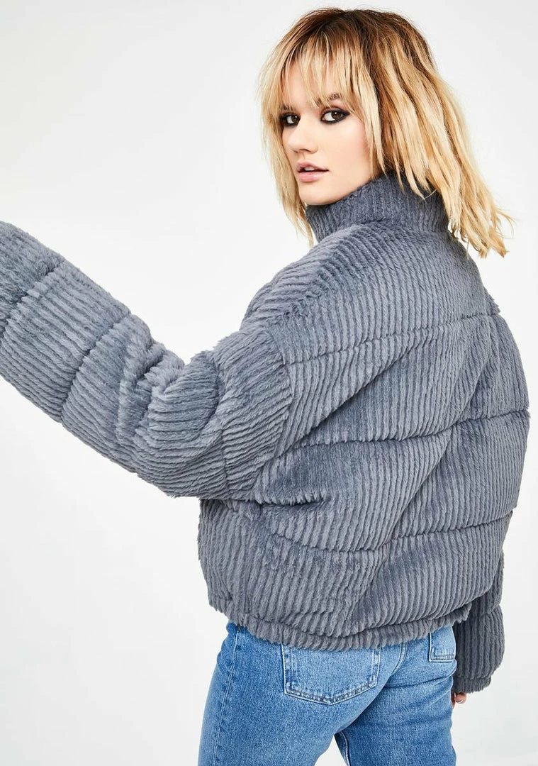 Promo ❤️ BDG Fluffy Corduroy Puffer Jacket ✨ 4 BDG Fluffy Corduroy Puffer Jacket