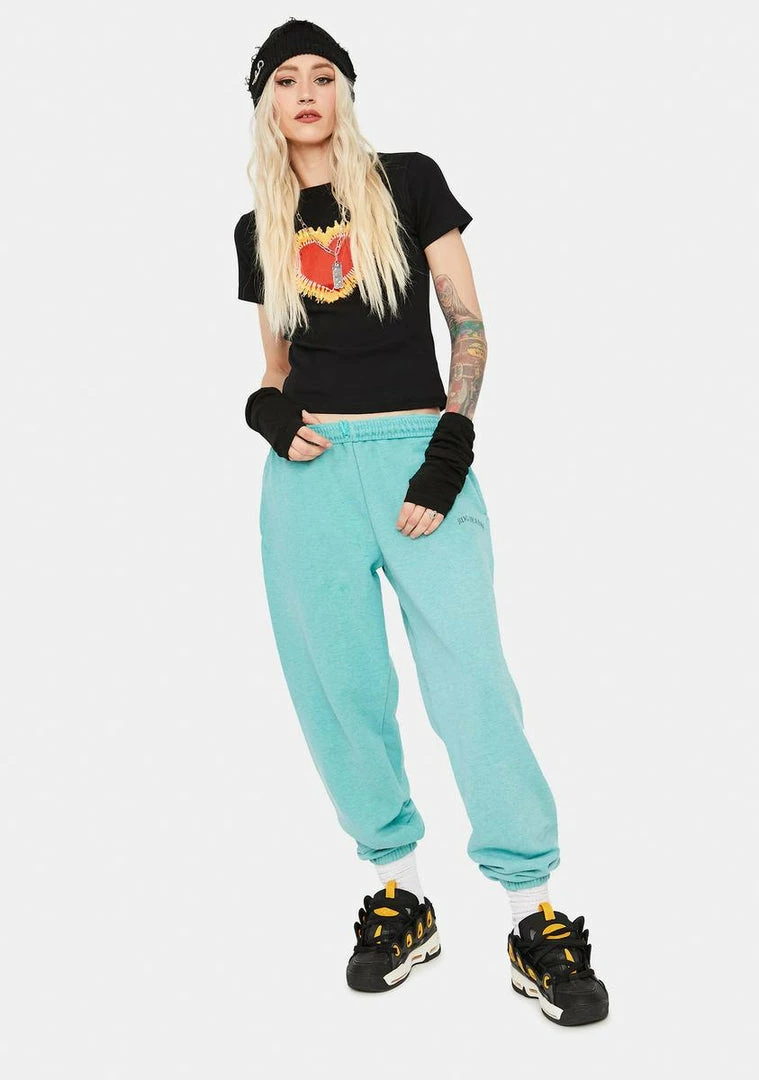 Best Sale π BDG Bottoms Turquoise Jogger Sweatpants π 3 BDG Bottoms Turquoise Jogger Sweatpants