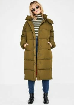 BDG Longline Puffer Jacket Outerwear