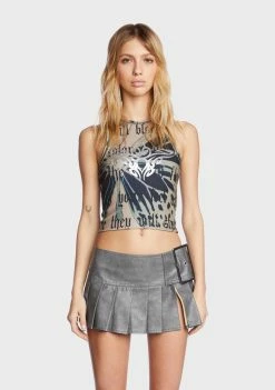 Front Page 5 BDG Tattoo Butterfly Tank Top Tank Crop Top