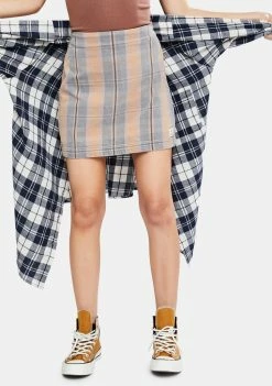 BDG Check Pelmet Mini Skirt