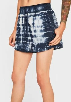 BDG Tie Dye Poplin Jogger Shorts
