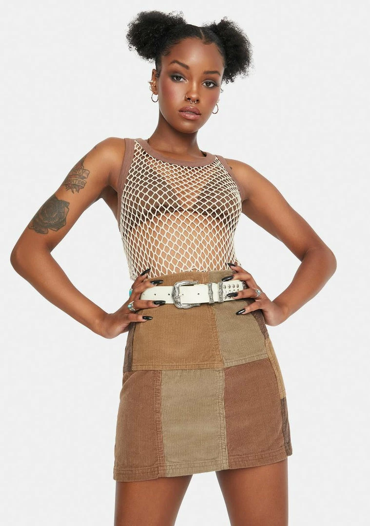 Promo π BDG Bottoms Cord Patchwork Pelmet π Skirt π 2 BDG Bottoms Cord Patchwork Pelmet Skirt