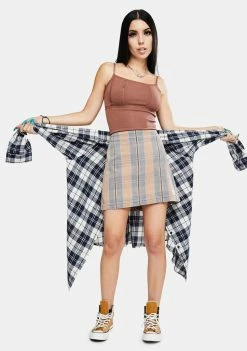 Coupon π₯° BDG Check Pelmet Mini π Skirt π 6 BDG Check Pelmet Mini Skirt