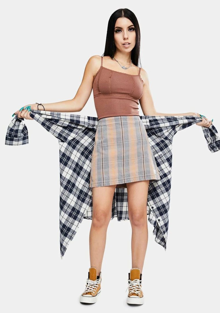 Coupon π₯° BDG Check Pelmet Mini π Skirt π 3 BDG Check Pelmet Mini Skirt