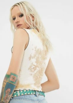 Budget π BDG Stone Tie Dye Lettuce Edge Tank Top Tops π 7 BDG Stone Tie Dye Lettuce Edge Tank Top Tops