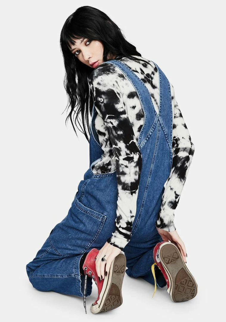 Best Sale 𧨠BDG Blue Albie Denim Boilersuit π₯ 4 BDG Blue Albie Denim Boilersuit