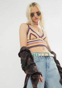 BDG Tops Crochet Bra Top